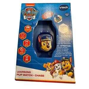 VTech‎ PAW Patrol Learning Pup Watch Chase Blue Kids Toy Watch 80-551600 NEW